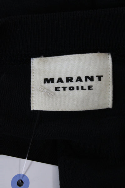 Isabel Marant Etoile Women Black Animal Print T-Shirt Crewneck Size S