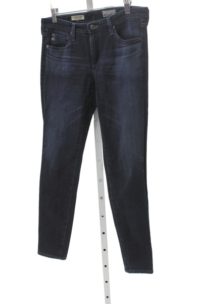 AG Adriano Goldschmied Womens Skinny Jeans Blue Mid Rise Inseam 28 Size 29