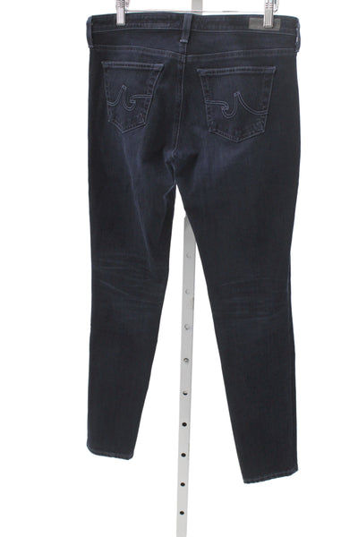 AG Adriano Goldschmied Womens Skinny Jeans Blue Mid Rise Inseam 28 Size 29