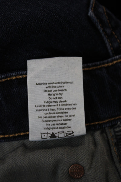 Rag & Bone Womens Skinny Blue Jeans Mid Rise Inseam 30 Size 24