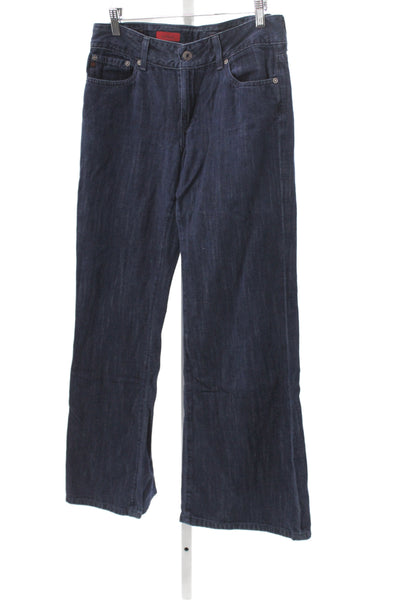 AG Adriano Goldschmied Women Bootcut Jeans Blue High Rise Cotton Size 30