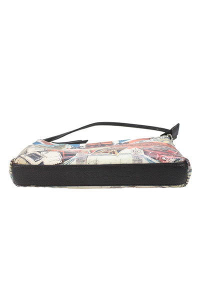 Sharif Womens Graphic Print Convertible Wristlet Bag Multicolor