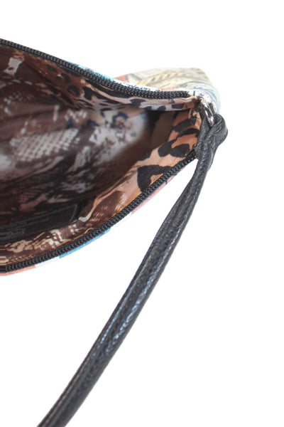 Sharif Womens Graphic Print Convertible Wristlet Bag Multicolor