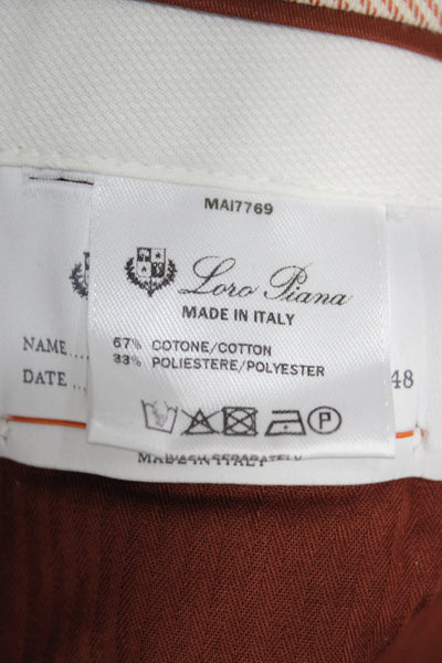 Loro Piana Mens Cropped Gray Pants Size 48