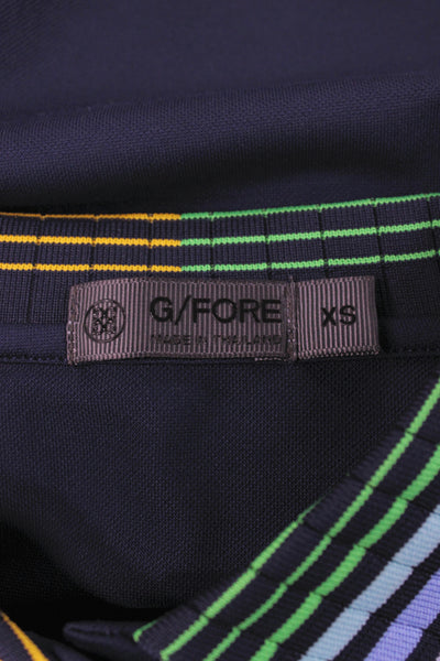 G/Fore Women Shirt Dress Blue Collared Button Short Sleeve Knee Length Size XS