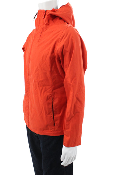 Burton Mens Ski Jacket Orange Polyester Zip Size M