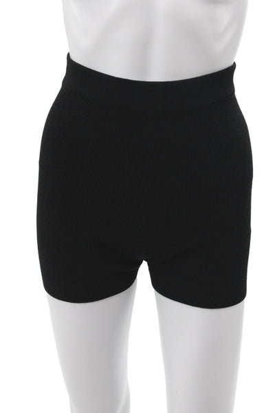 Jacquemus Womens Black Viscose Hot Pants Pull On Size 34