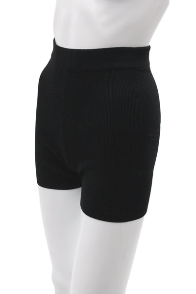 Jacquemus Womens Black Viscose Hot Pants Pull On Size 34