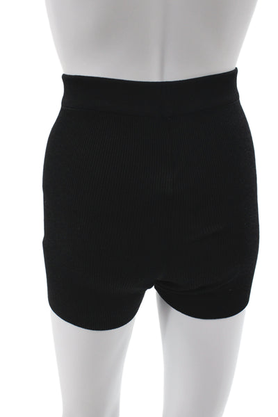 Jacquemus Womens Black Viscose Hot Pants Pull On Size 34