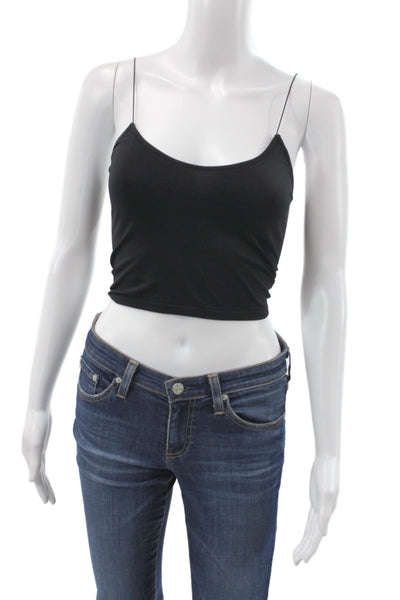 Intimately Free People Womens Black Tank Top Solid Nylon Spandex Size XS