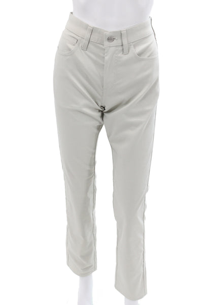 J Crew Mens Chino Pants Beige Button 100% Polyester Size 28