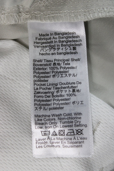 J Crew Mens Chino Pants Beige Button 100% Polyester Size 28