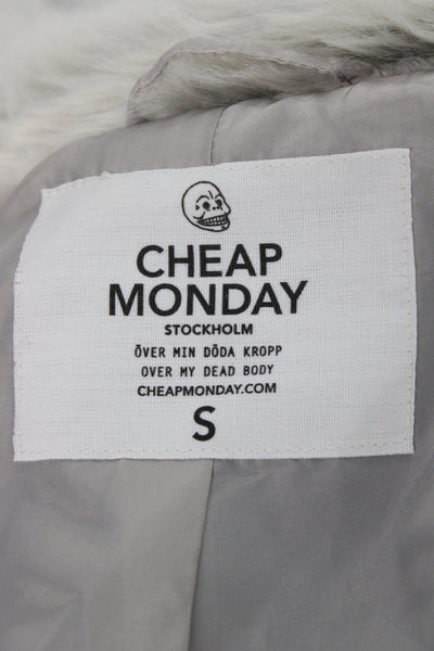 Cheap Monday Womens Basic Jacket Gray Zip Long Sleeve Size S
