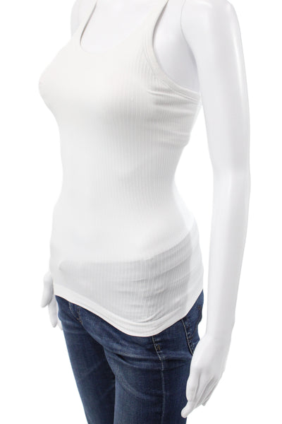 Lululemon Women Athletic Scoop Neck Sleeveless Tank White Size 2