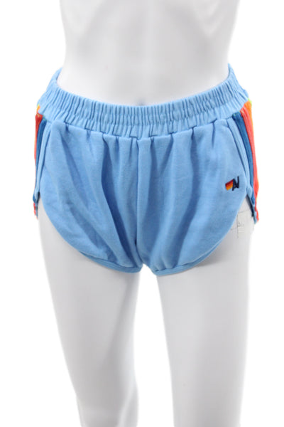 Nation LTD Womens Athletic Blue Cotton Blend Shorts Size XS