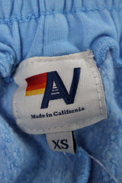 Nation LTD Womens Athletic Blue Cotton Blend Shorts Size XS
