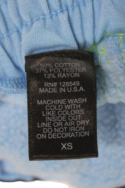 Nation LTD Womens Athletic Blue Cotton Blend Shorts Size XS