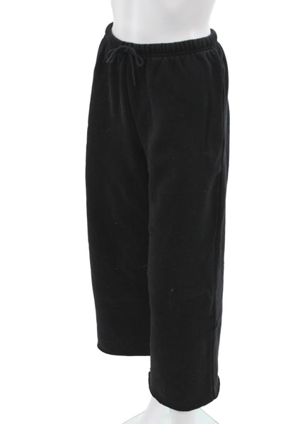 Aritzia Womens Black Fleece Sweatpants Drawstring Athleisure Size 2XS
