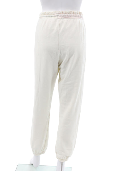 Donni Womens Ivory Drawstring Sweatpants Size XS