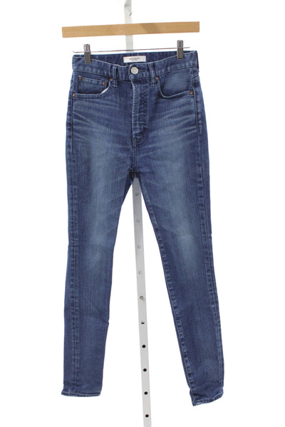 Moussy Womens Jeans Blue Mid Rise Cotton Size 25