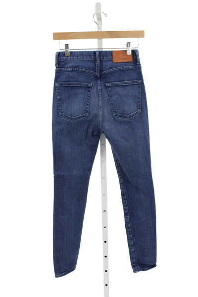 Moussy Womens Jeans Blue Mid Rise Cotton Size 25