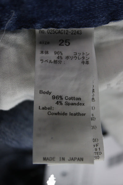 Moussy Womens Jeans Blue Mid Rise Cotton Size 25