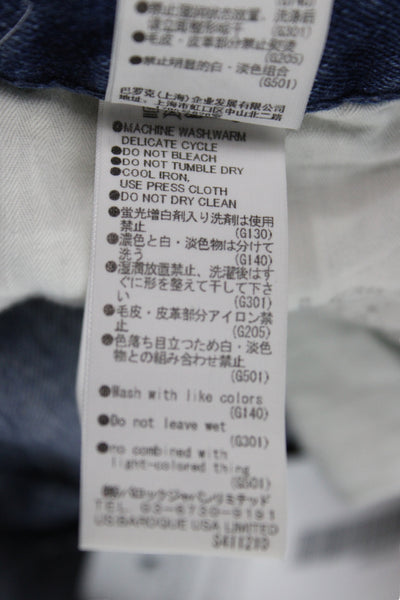 Moussy Womens Jeans Blue Mid Rise Cotton Size 25