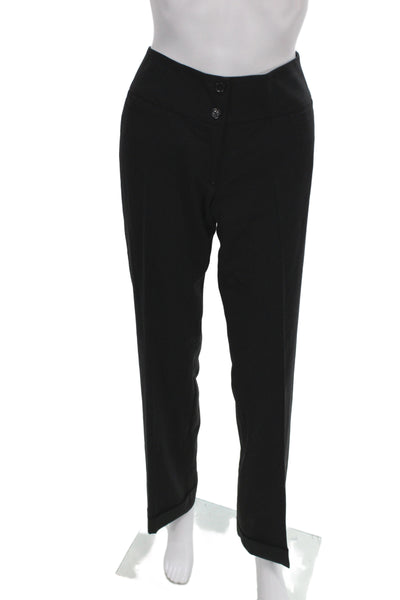 Dolce & Gabbana Women Black Virgin Wool Blend Dress Pants Size 40