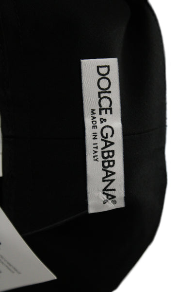 Dolce & Gabbana Women Black Virgin Wool Blend Dress Pants Size 40