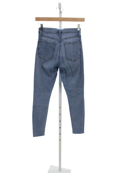 Rag & Bone Women Skinny Jeans Blue Cotton High Rise 26 Inseam Size 24