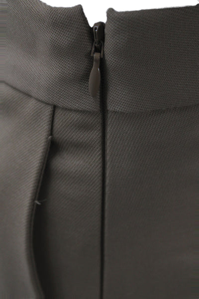 Babaton Womens Dress Pants Brown Wool Blend Zip Closure Size 6