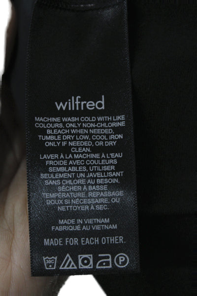 Wilfred Women Corset Top Black Polyester Blend Sleeveless Party Size S