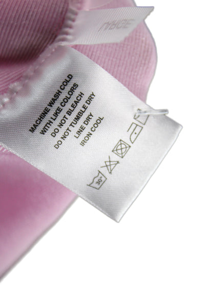 Guizio Women Pink Polyester Blend Sleeveless Tank Size L