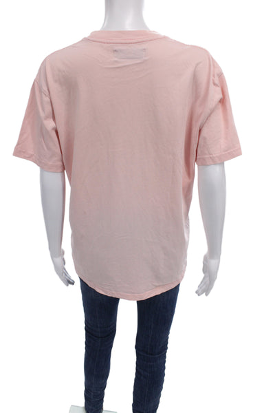 Kith Mens Pink Cotton Short Sleeve Floral Graphic T-Shirt Size M