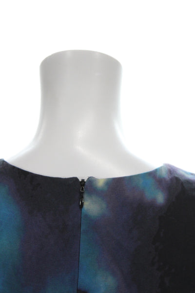 Artelier Nicole Miller Women Fit & Flare Tie Dye Midi Dress Sleeveless Size 4