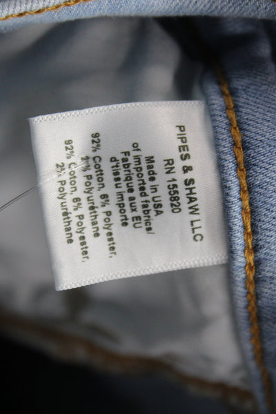 Veronica Beard Womens Ankle Jeans High Rise Blue Cotton Inseam 26 Size 25