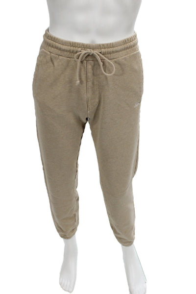 Kith Mens Beige Cotton Jogger Pants Drawstring Casual Fall Size S