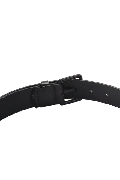 Club Monaco Mens Leather Frame Buckle Belt Black Size 32