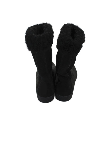 Tecnica Womens Pony Hair Pull On Mid-Calf Boots Black Size 36 5