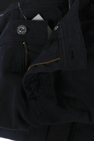AG Adriano Goldschmied Womens Black Button Jeans Size 30
