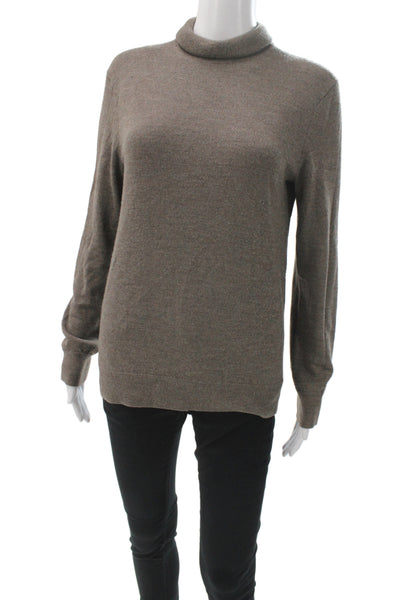 Club Monaco Women Gray Turtleneck Pullover Sweater Long Sleeve Petite Size XS