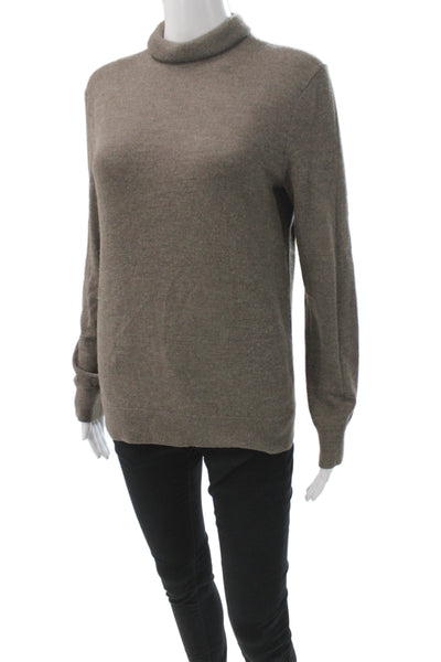 Club Monaco Women Gray Turtleneck Pullover Sweater Long Sleeve Petite Size XS
