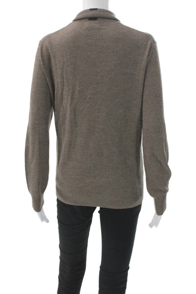 Club Monaco Women Gray Turtleneck Pullover Sweater Long Sleeve Petite Size XS