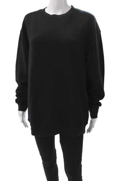 Goodlife Unisex Adults Pullover Sweatshirt Black Crew Neck Long Sleeve Size M