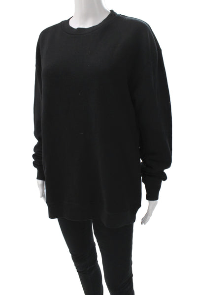 Goodlife Unisex Adults Pullover Sweatshirt Black Crew Neck Long Sleeve Size M