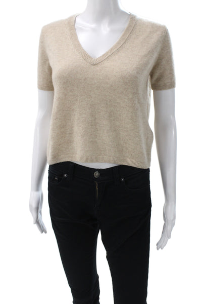 Hudson Women Corset Top Sleeveless Beige 99% Cotton Zip Size S