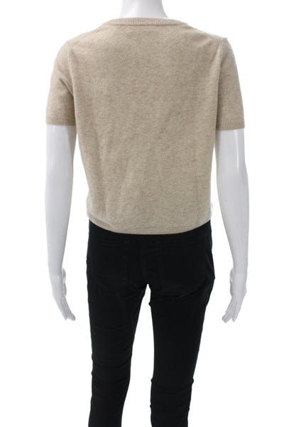 Hudson Women Corset Top Sleeveless Beige 99% Cotton Zip Size S