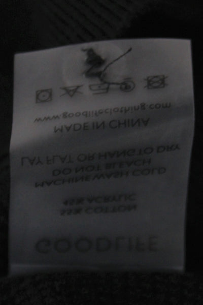 Goodlife Mens Black Collared Polo Short Sleeve Button Shirt Size M