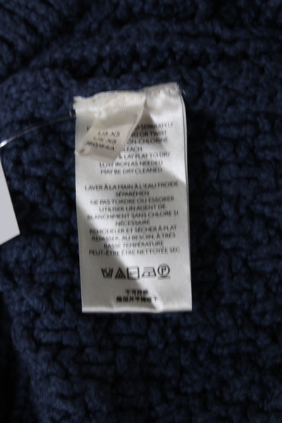 Free People Women Cardigan Blue V Neck Knit Long Sleeve Size XS
