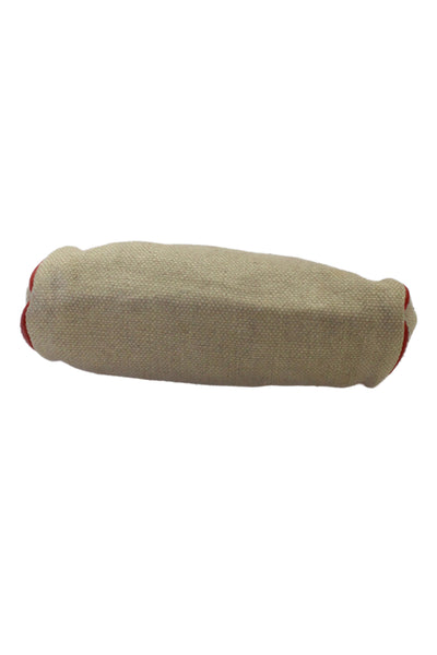 Bottega Veneta Womens Canvas Embellished Zipper Zip Coin Wallet Beige